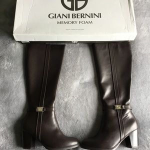 Gianni Bernini brown boots size 8.5